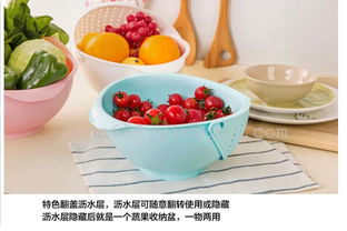 厨房小创意 金胜翻盖沥水篮，打造便捷高效洗涤空间